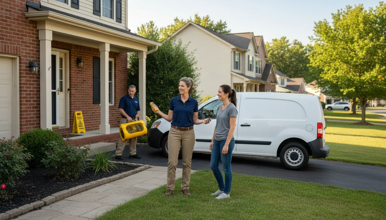 Residential water damage restoration in Pryor, MT